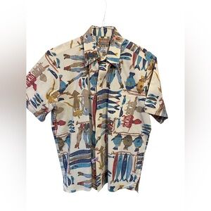 Rare Vtg Reyn Spooner Aquatic Commemorative Classic Button Up Mens Large